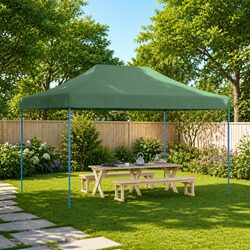 Reliable Green Pop-Up Party Tent for Outdoor Events
