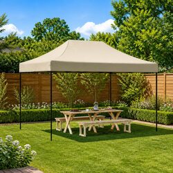 Reliable and Versatile Taupe Party Tent for Outdoors