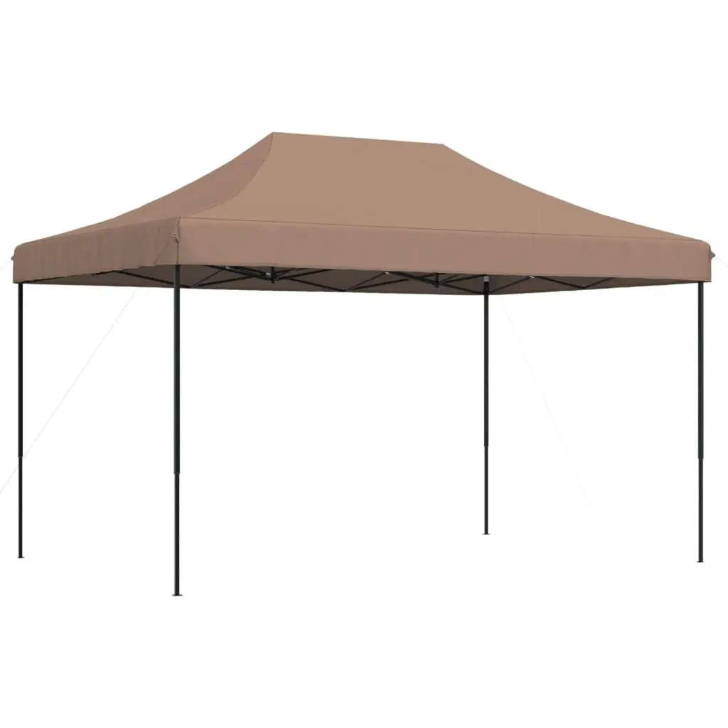 Foldable Pop-Up Party Tent Outdoor Event 440x292x315cm Brown