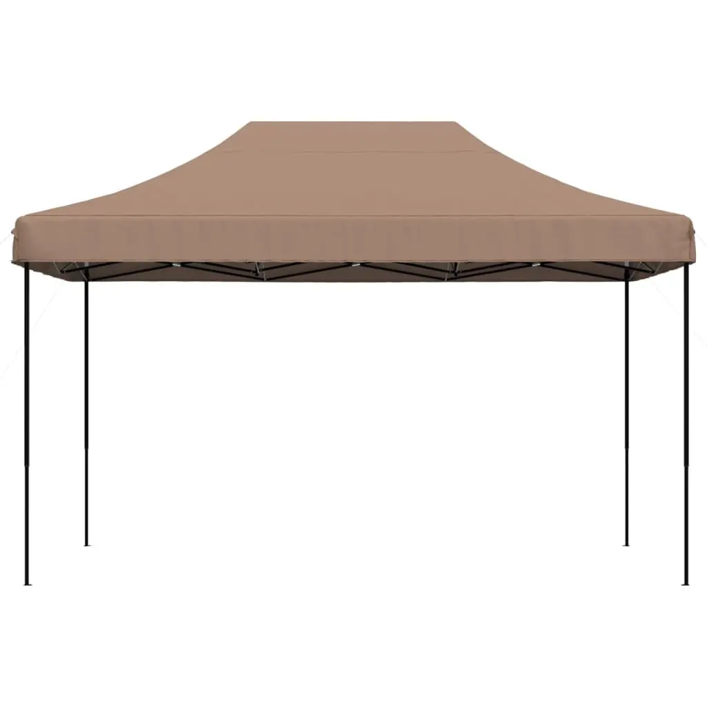 Foldable Pop-Up Party Tent Outdoor Event 440x292x315cm Brown