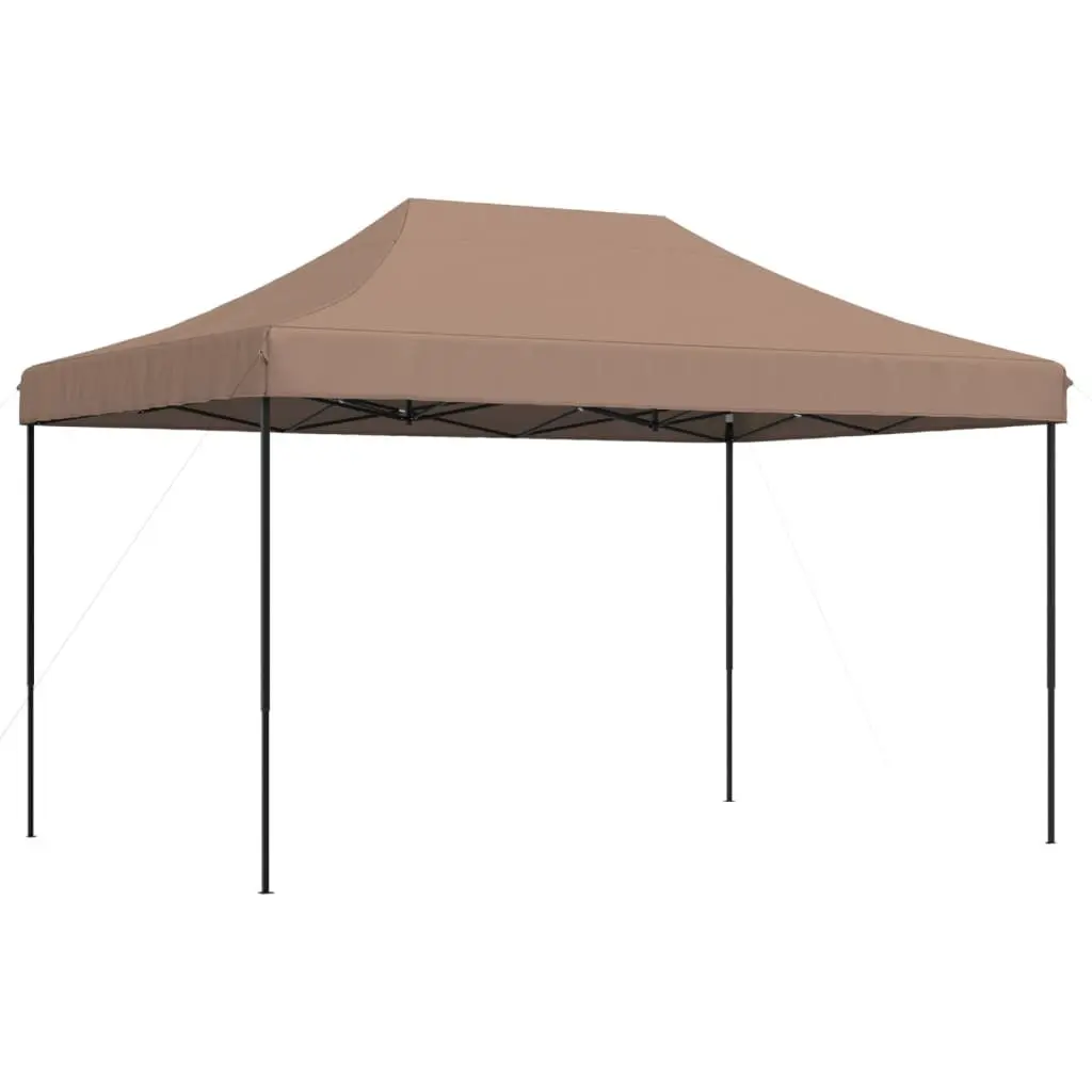 Foldable Pop-Up Party Tent Outdoor Event 440x292x315cm Brown