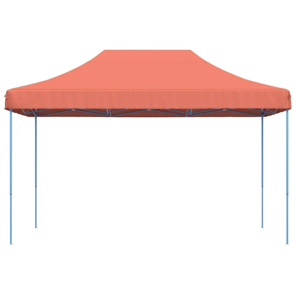 Foldable Pop-Up Party Tent Outdoor Gazebo 440 x 292 x 315 cm Terracotta