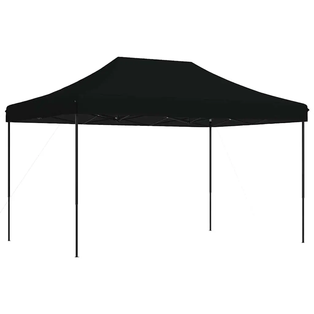 Foldable Pop-Up Party Tent Outdoor Gazebo Canopy Event 440x292x315cm Black