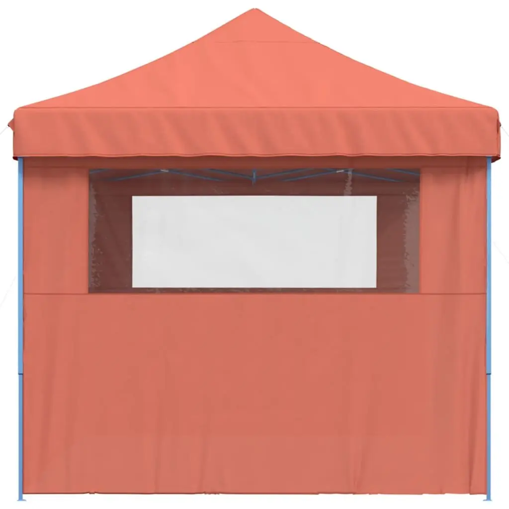 Pop-Up Party Tent Outdoor Gazebo 3 Sidewalls Orange