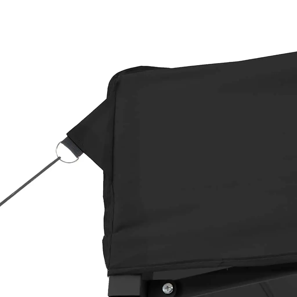 Foldable Pop-Up Party Tent Outdoor Gazebo 3 Sidewalls Black
