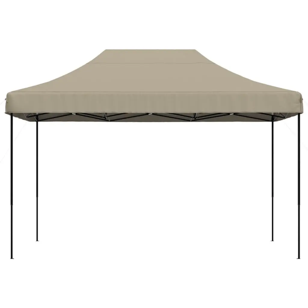 Foldable Pop-Up Party Tent Outdoor Gazebo Canopy 410x279x315cm Taupe