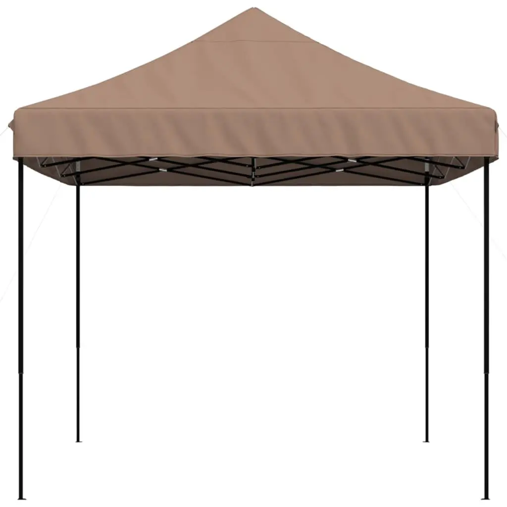 Foldable Party Tent Outdoor Gazebo 410 x 279 x 315 cm Brown