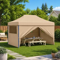 Reliable Beige Foldable Gazebo for Events