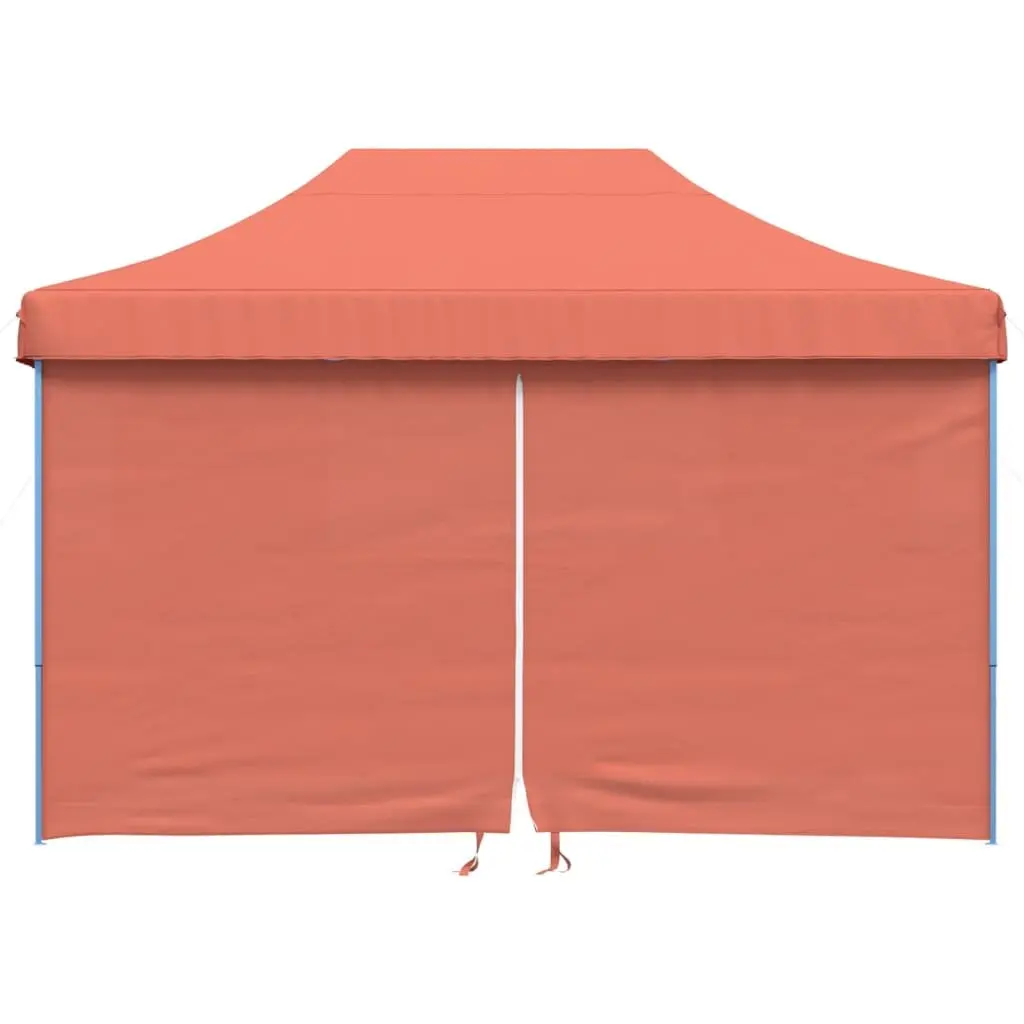 Foldable Pop-Up Party Tent Outdoor Event Gazebo Orange 4 Sidewalls