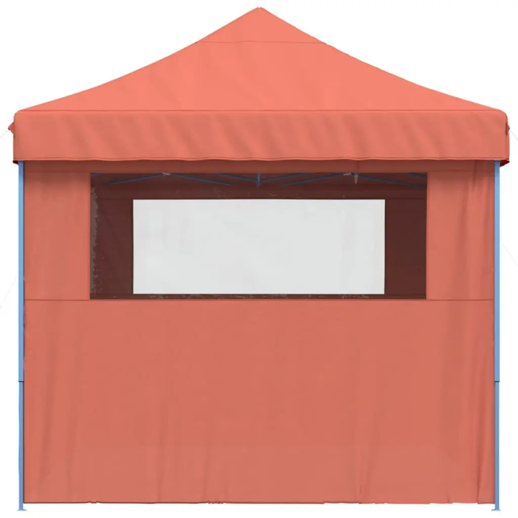 Foldable Pop-Up Party Tent Outdoor Event Gazebo Orange 4 Sidewalls