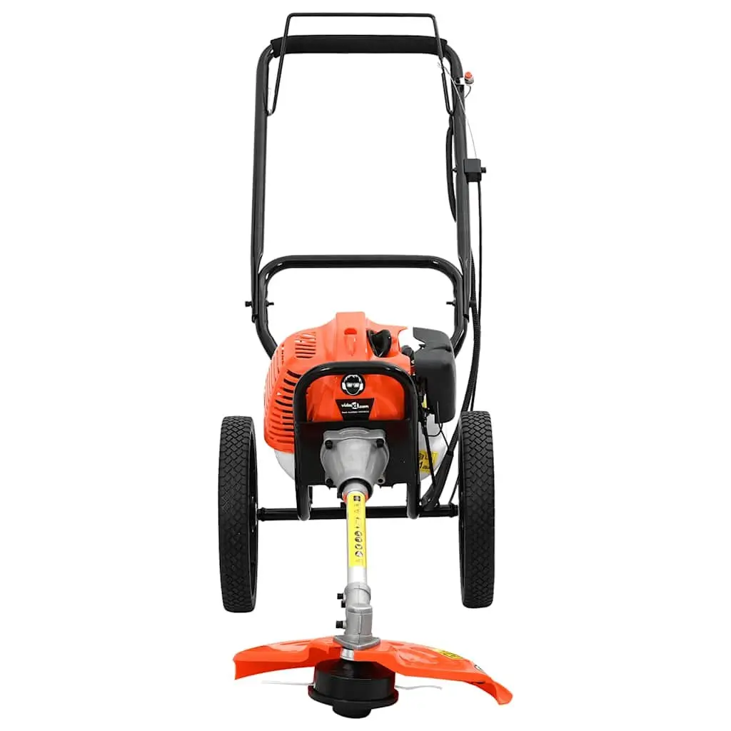 Brush Cutter Grass Trimmer 52cc Engine with Wheels Garden Tool