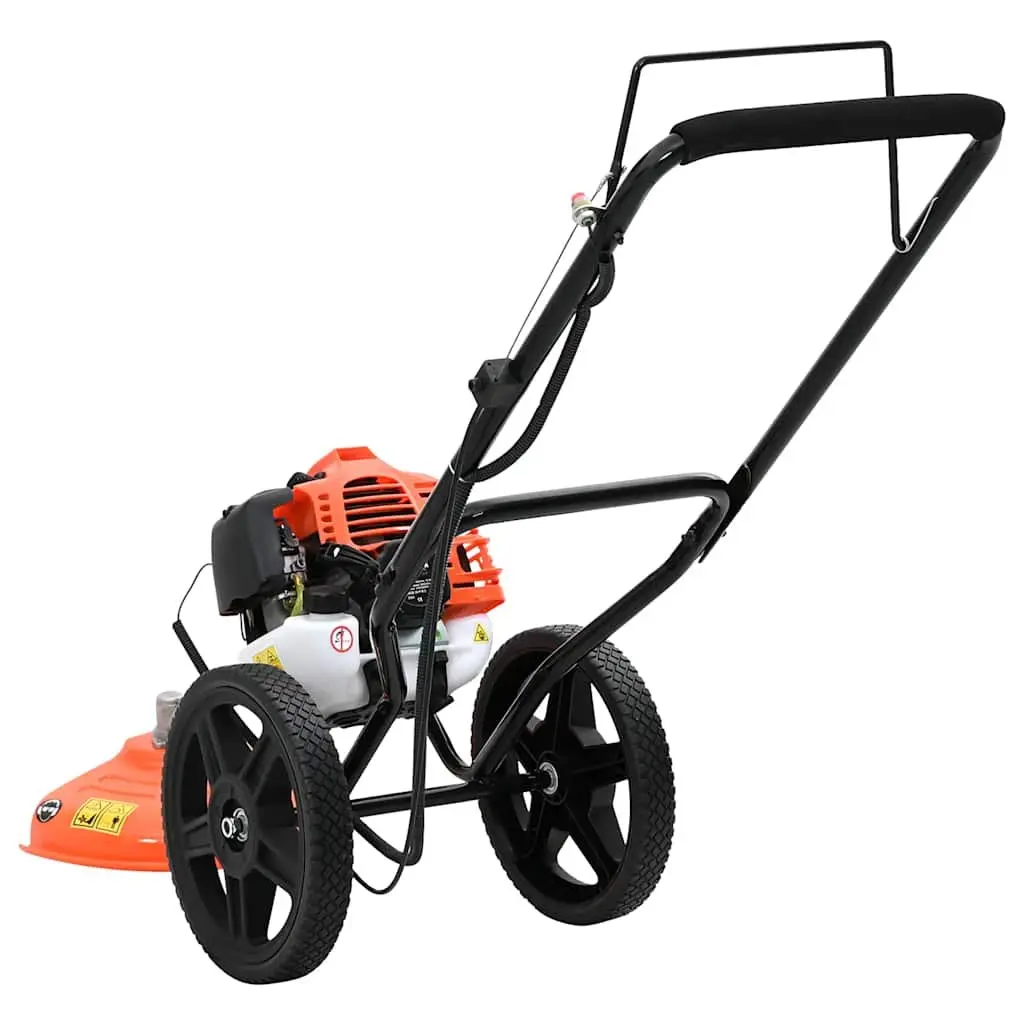 Brush Cutter Grass Trimmer 52cc Engine with Wheels Garden Tool