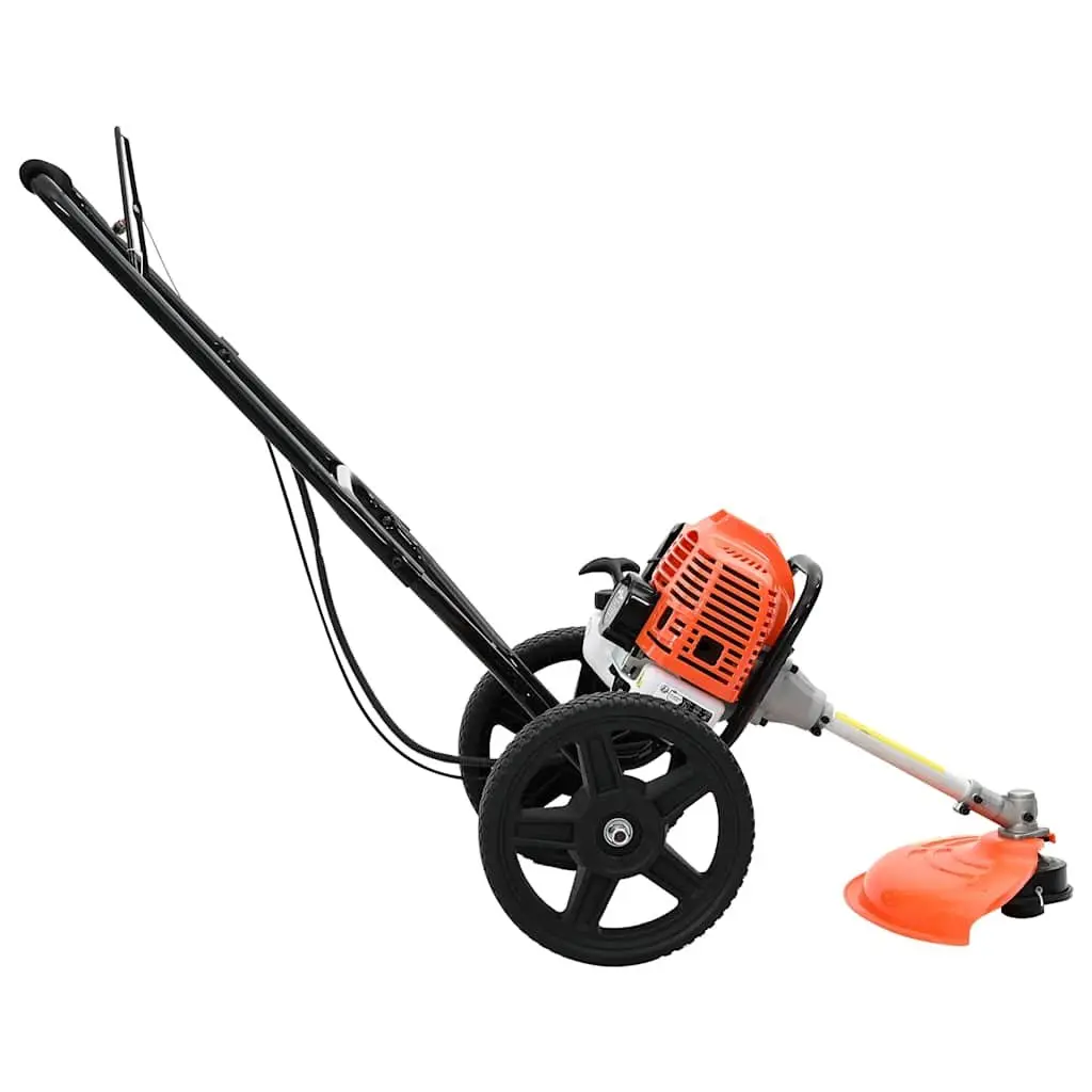 Brush Cutter Grass Trimmer 52cc Engine with Wheels Garden Tool