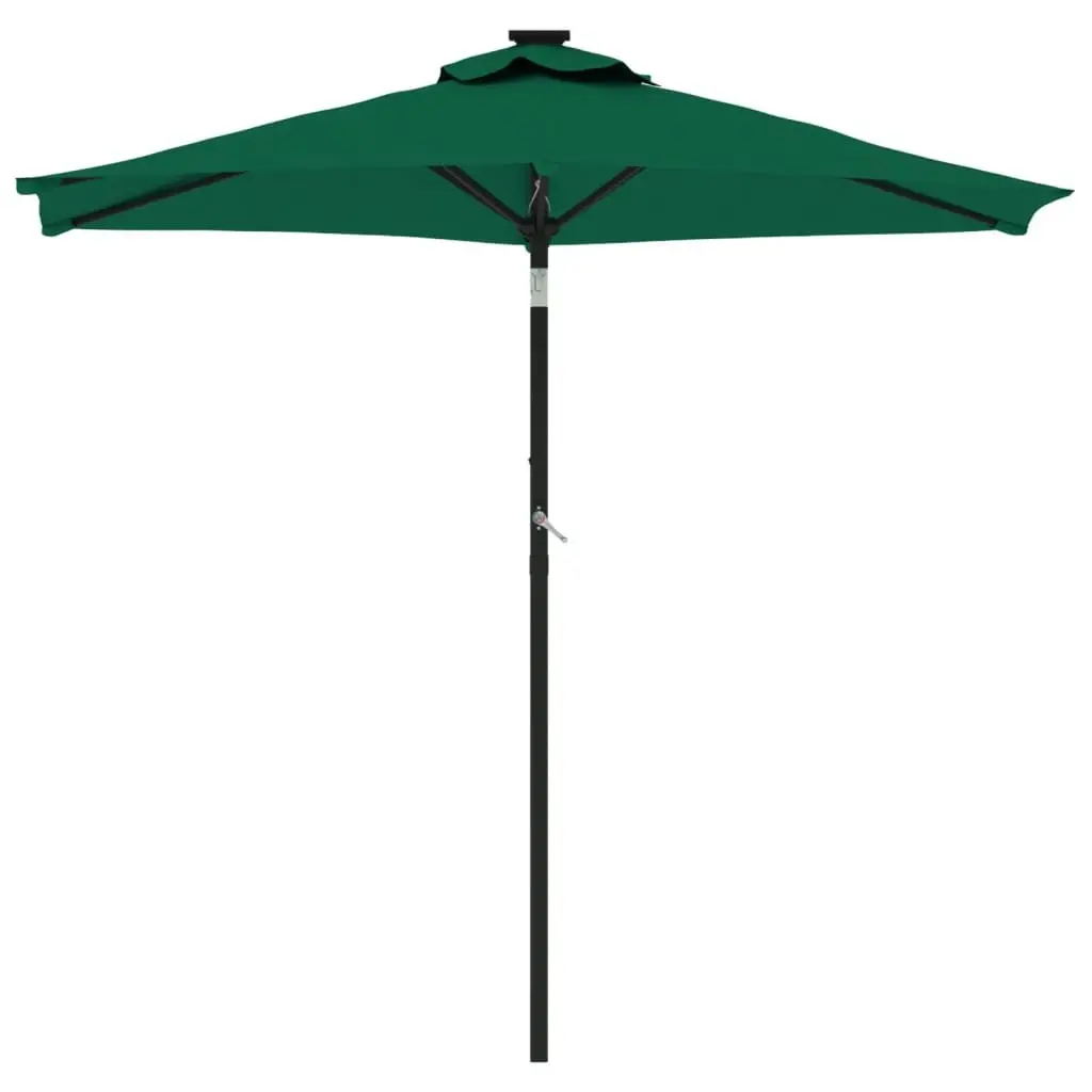 Outdoor Garden Umbrella Crank and Tilt Shade Green 225x225x212cm