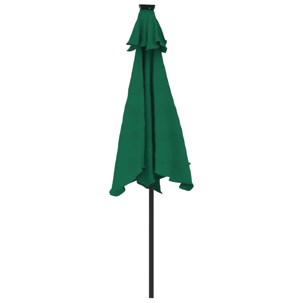 Outdoor Garden Umbrella Crank and Tilt Shade Green 225x225x212cm