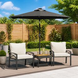 Practical and Reliable Garden Parasol with LED Features