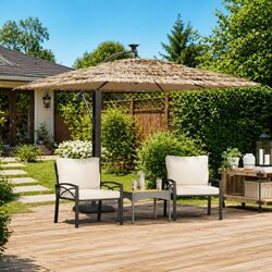 Reliable Brown Garden Parasol for Effective Sun Protection