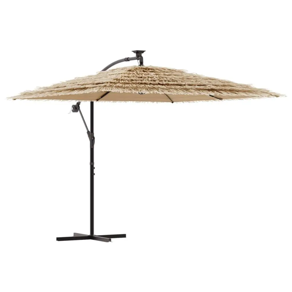 Garden Parasol Outdoor Sun Shade Umbrella 246x246x230cm Brown