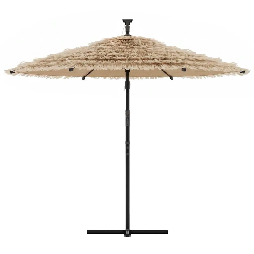Garden Parasol Sun Shade Outdoor Umbrella Brown 269cm Patio Sunshade