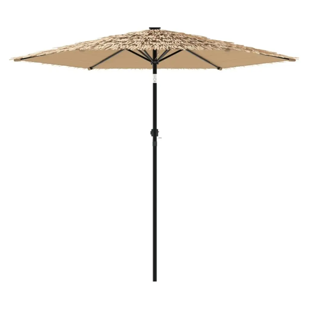 Garden Parasol Sun Shade Protection 268cm Brown
