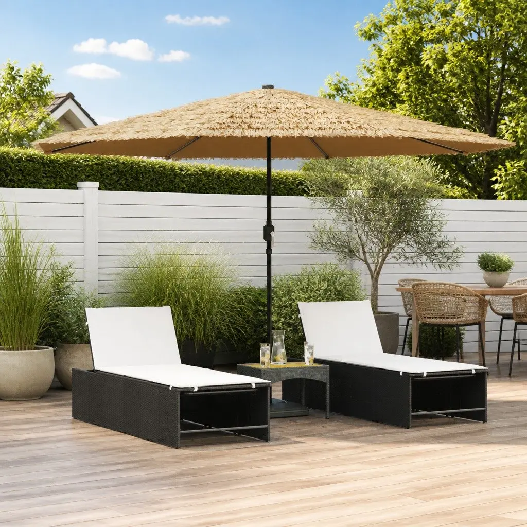 Garden Parasol Sun Shade Crank Mechanism 388x388x248cm Brown