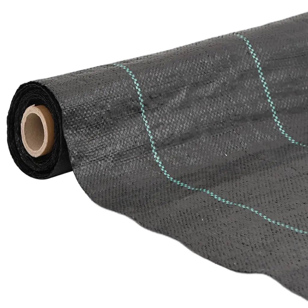 Weed Control Membrane Black 1x150m Landscape Fabric Garden Suppression Mat