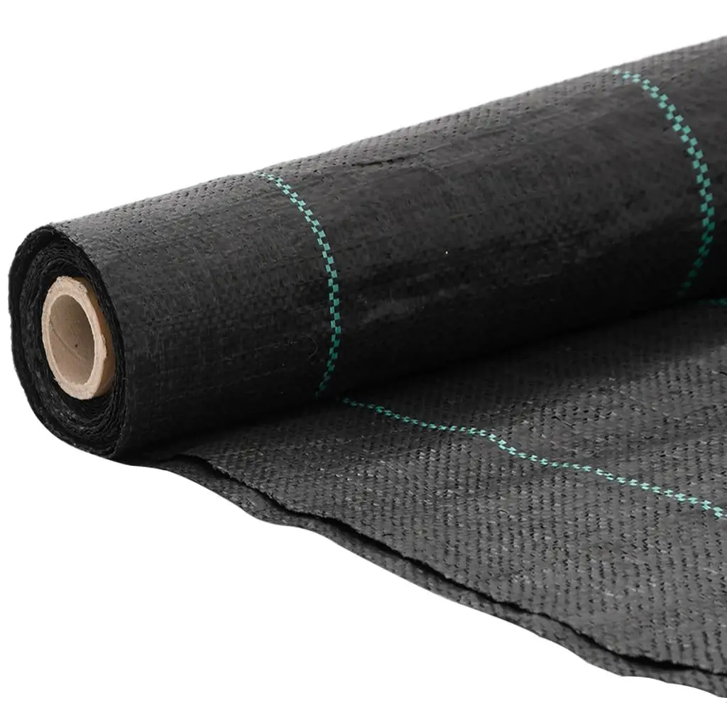Weed Control Membrane Black 1x150m Landscape Fabric Garden Suppression Mat
