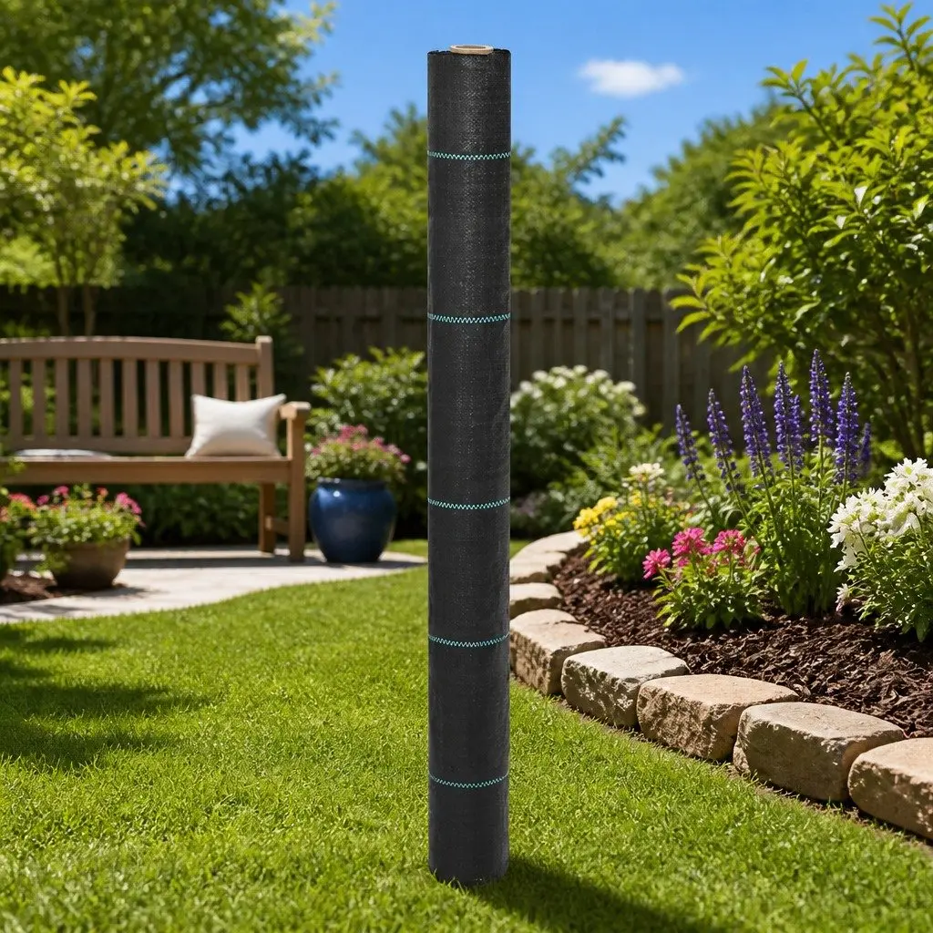 Weed Membrane Black 1x150 m Landscape Fabric Garden Weed Control Mat