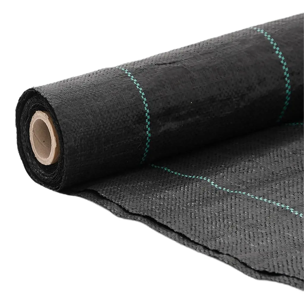 Black Weed Control Fabric 2x50m Landscape Membrane for Garden Use Polypropylene Material