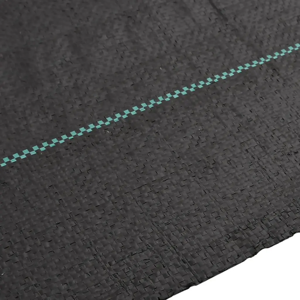 Black Weed Control Fabric 2x50m Landscape Membrane for Garden Use Polypropylene Material