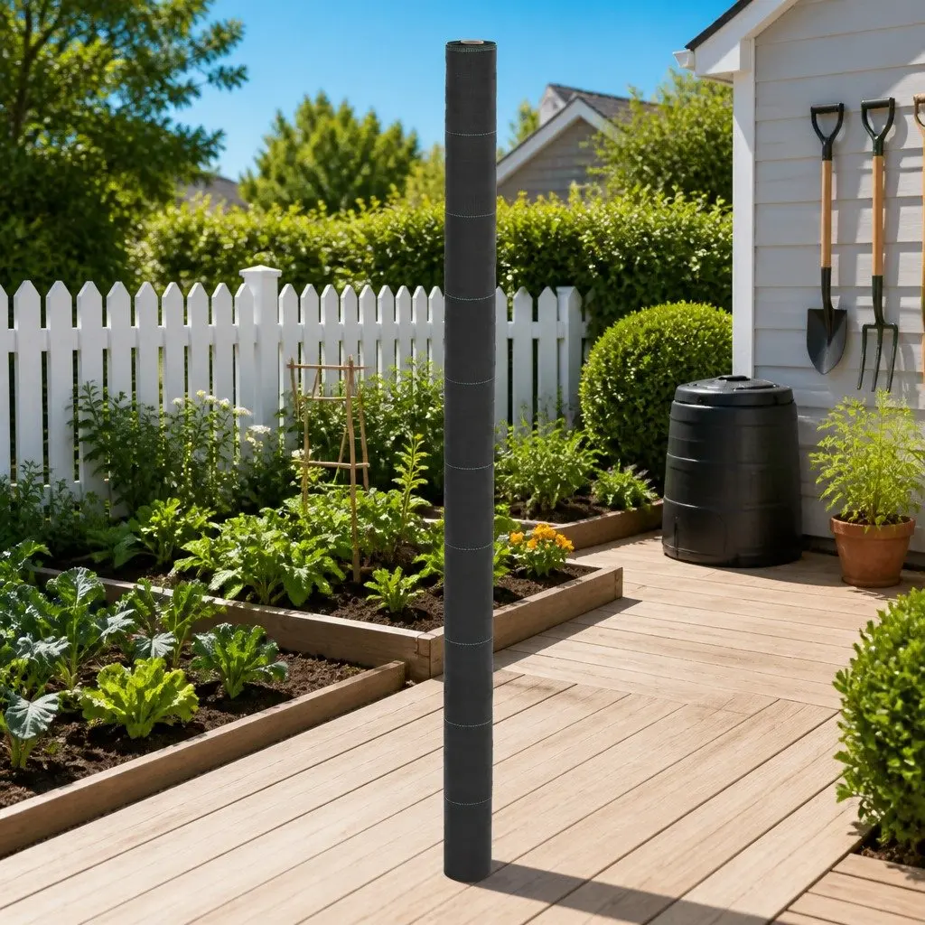Black Landscape Fabric 2x25m for Effective Weed Control