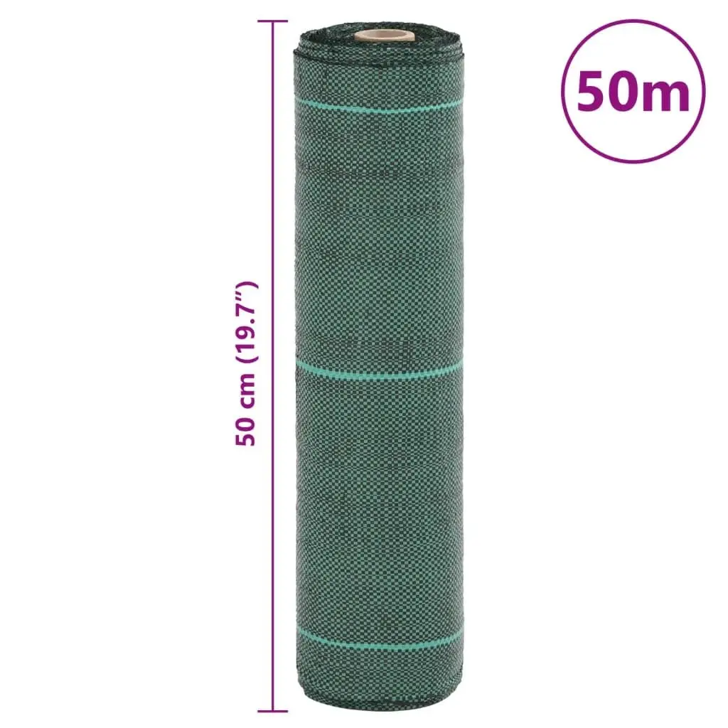 Weed Control Membrane Landscape Fabric Green 0.5x50m
