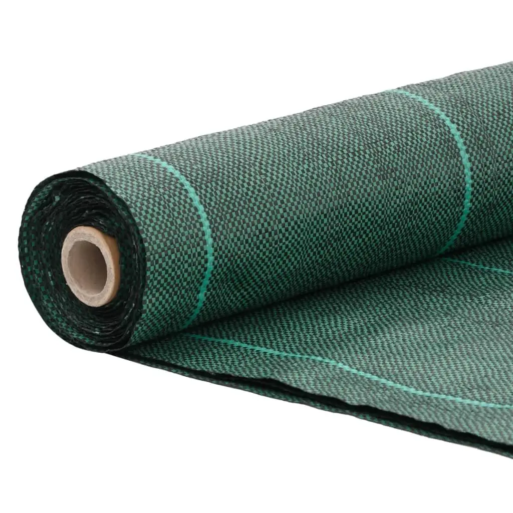 Landscape Fabric Weed Control Mat 1x50m Green Polypropylene Durable for Gardens Pathways and Mulch Areas