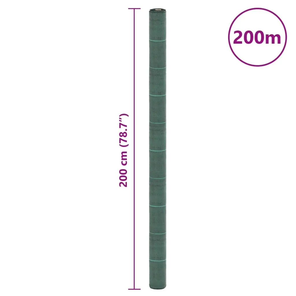 Weed Membrane Green 2x200 m Landscape Fabric Garden Ground Cover Mats