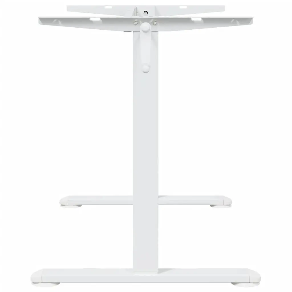 White Steel Adjustable Desk Frame for Comfort