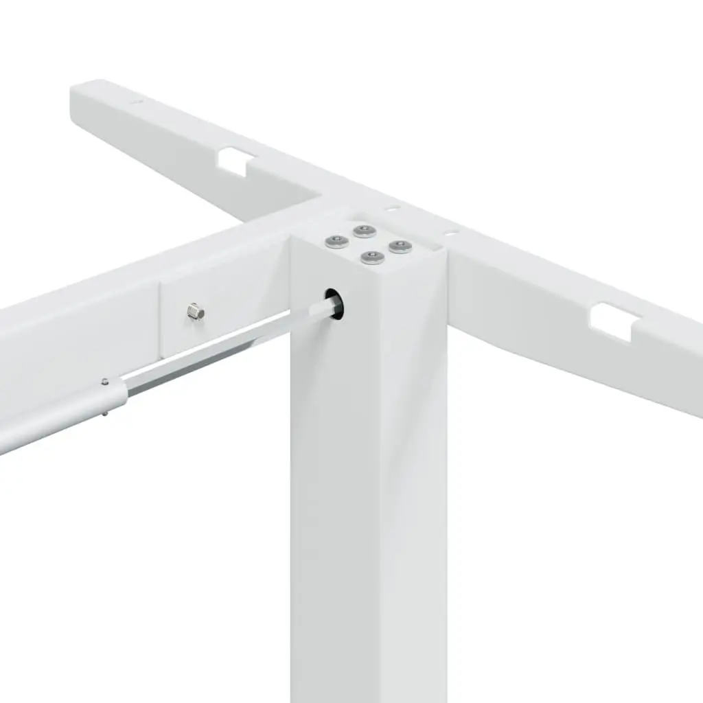 White Steel Adjustable Desk Frame for Comfort