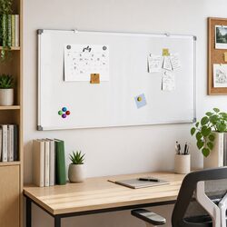 Magnetic Whiteboard 60x30cm Wall-Mounted Office Display Board Notes Memo
