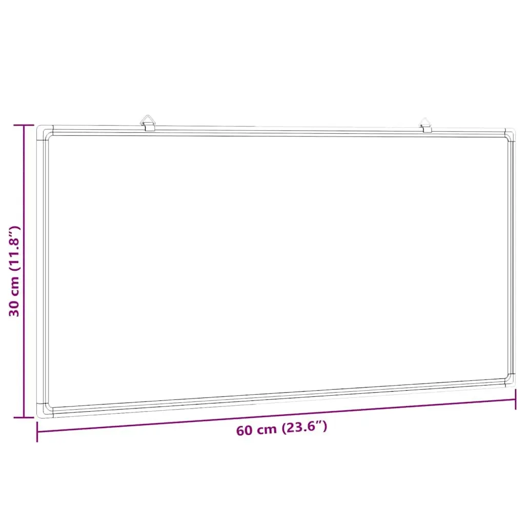 Magnetic Whiteboard Wall-Mounted Office Display Board 60x30cm