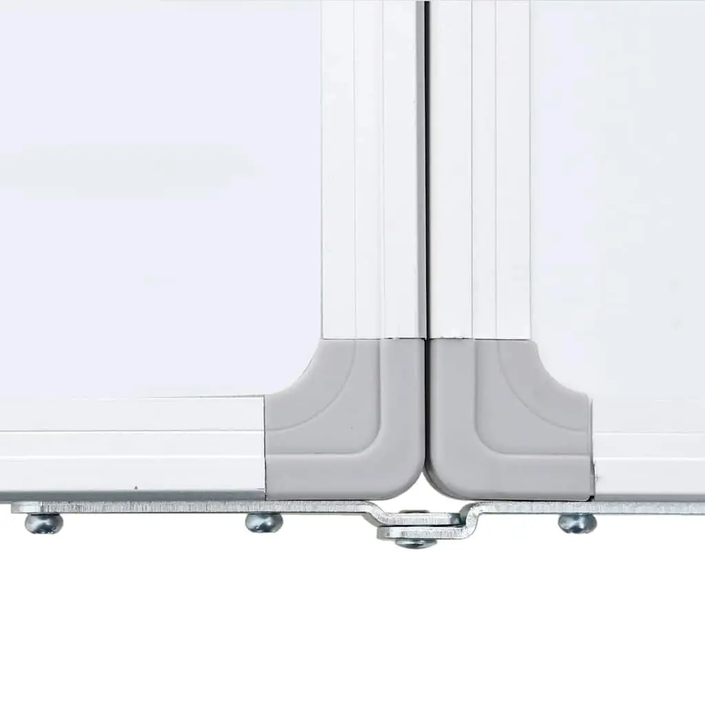 Magnetic Whiteboard Foldable Two Panel Display Board Office Home 80 x 80 cm