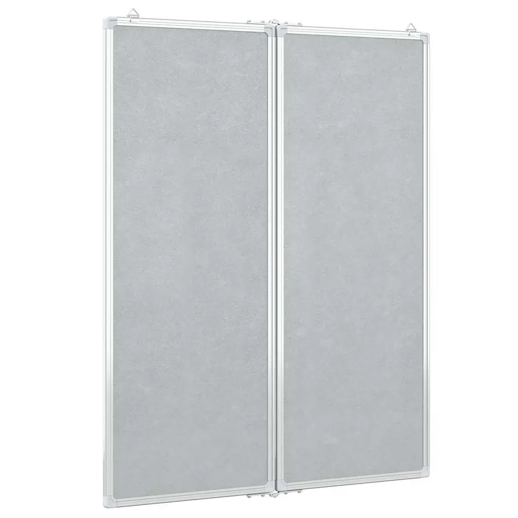 Magnetic Whiteboard Foldable Two Panel Display Board Home Office 80 x 100 cm