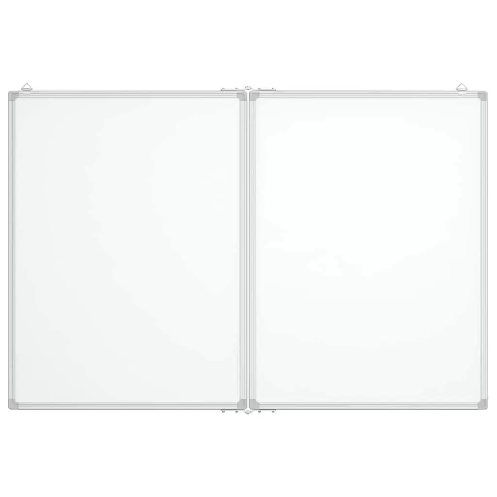 Magnetic Whiteboard Foldable Display Board 100x80cm Home Office Double Panel