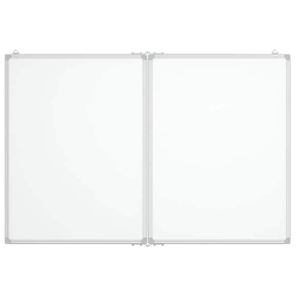 Foldable Magnetic Whiteboard Dual Panel Office Presentation Display Board 120 x 80 cm