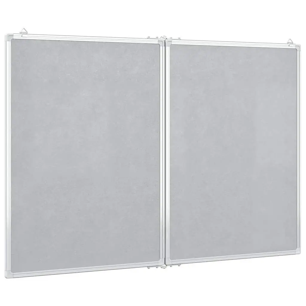 Foldable Magnetic Whiteboard Dual Panel Office Presentation Display Board 120 x 80 cm