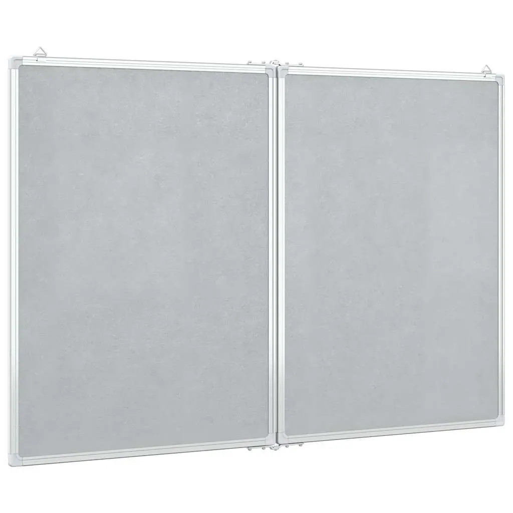 Foldable Magnetic Whiteboard Dual Panel Writing Board Home Office 120 x 100 cm