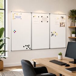 Versatile Magnetic Whiteboard 120x80cm - Great Value