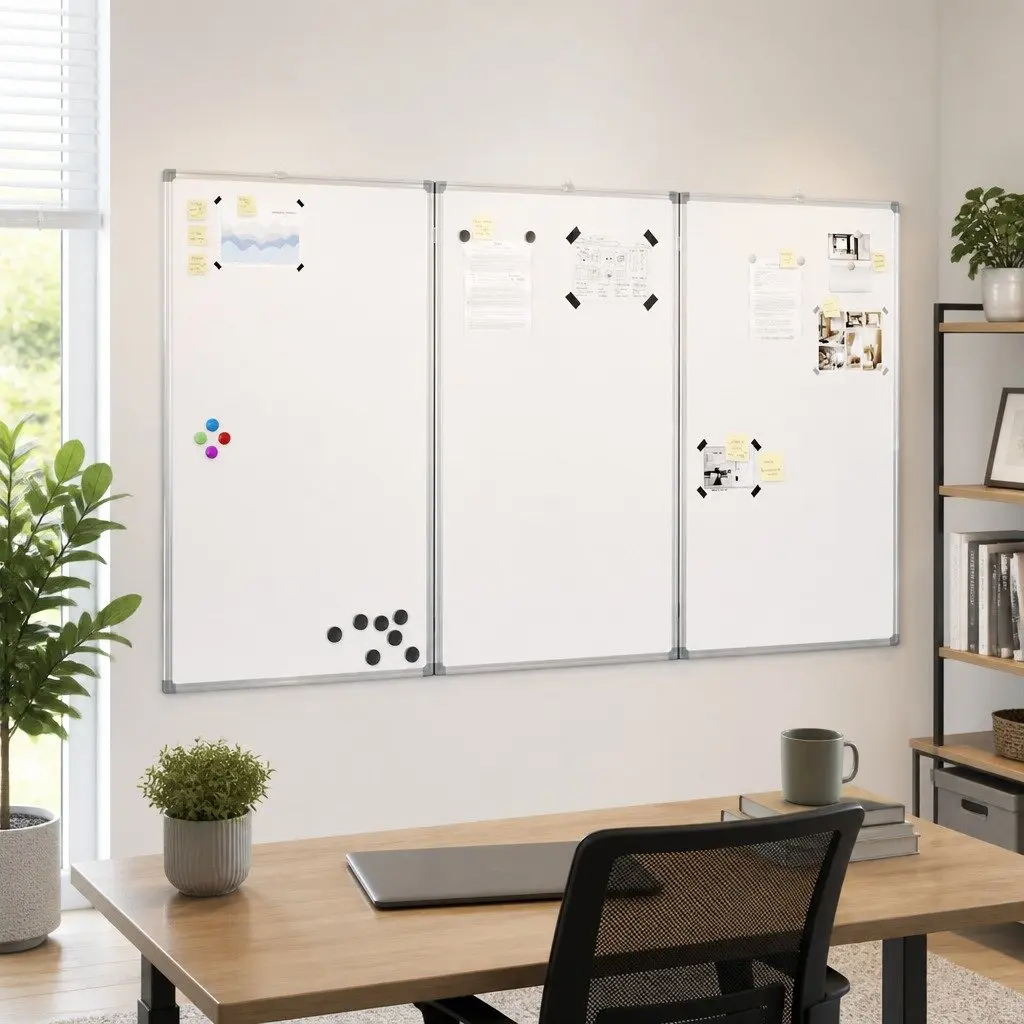 Foldable Magnetic Whiteboard for Presentations