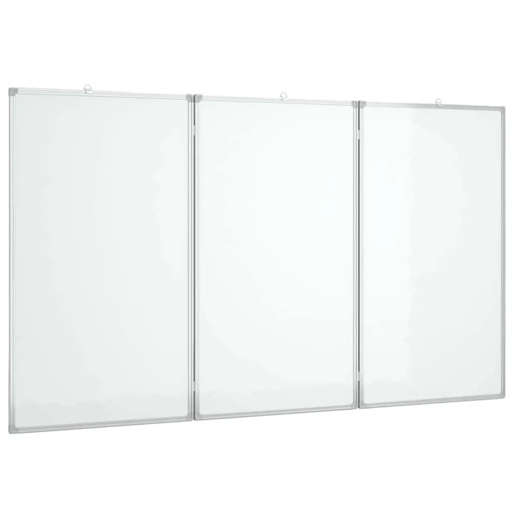 Foldable Magnetic Whiteboard Two Panels Office Home Display Board 150 x 100 cm