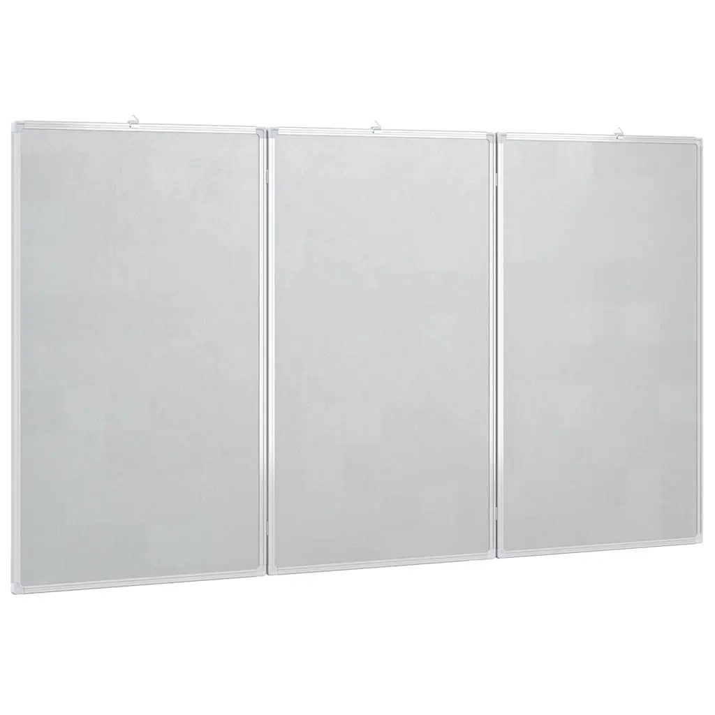 Foldable Magnetic Whiteboard Two Panels Office Home Display Board 150 x 100 cm