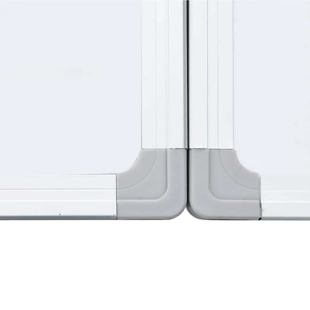 Foldable Magnetic Whiteboard Two Panels Office Home Display Board 150 x 100 cm