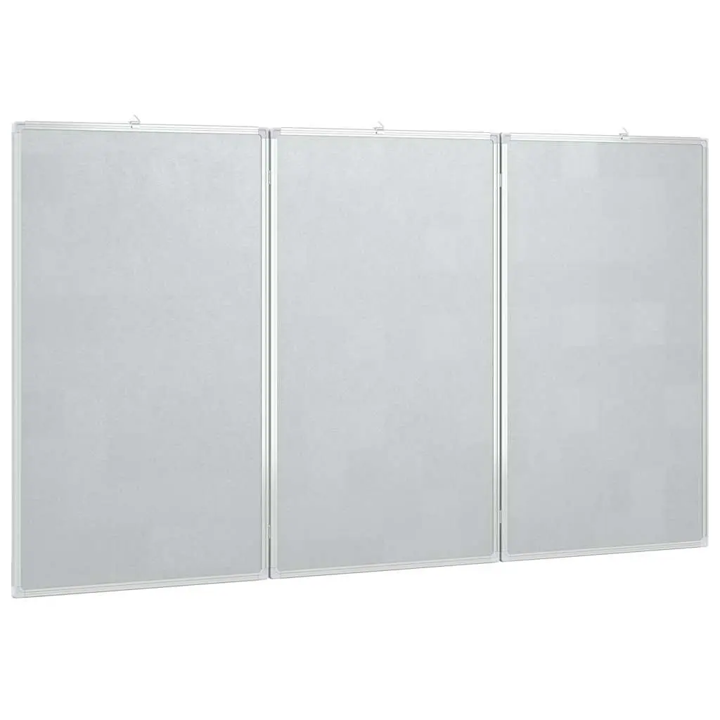 Magnetic Whiteboard Foldable Two Panel Display Board Home Office 180 x 100 cm White